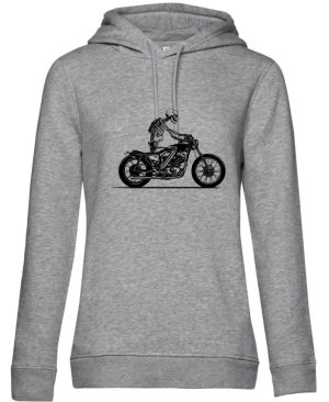 Biker, kostra, černý tisk