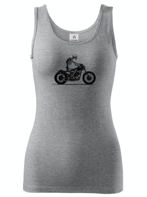 Biker, kostra, černý tisk