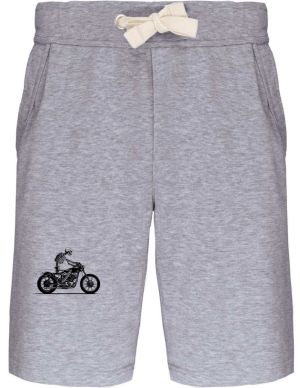 Biker, kostra, černý tisk