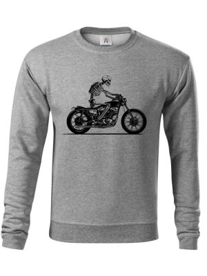 Biker, kostra, černý tisk