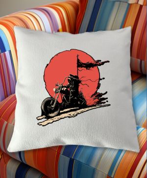 Biker, kostra, vlajka