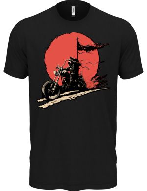 Biker, kostra, vlajka