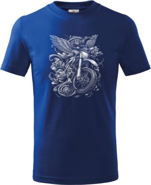 Bikerova křídla, bílý tisk