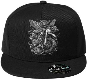 Bikerova křídla, bílý tisk