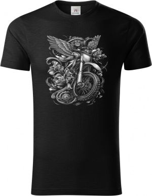 Bikerova křídla, bílý tisk