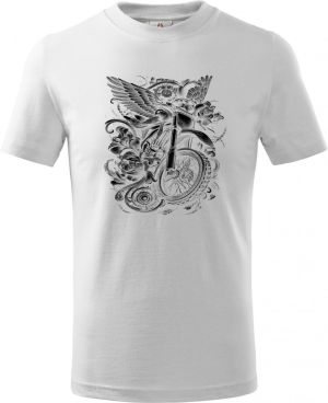 Bikerova křídla, černý tisk