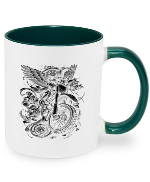 Bikerova křídla, černý tisk