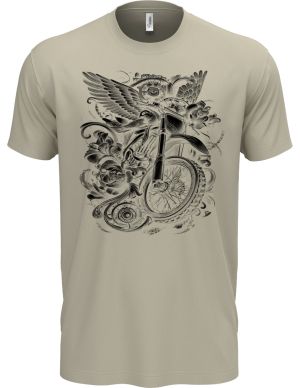 Bikerova křídla, černý tisk