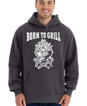 Born to grill, V1, bílý tisk