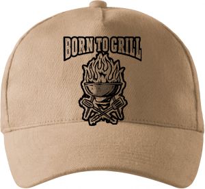 Born to grill, V1, černý tisk