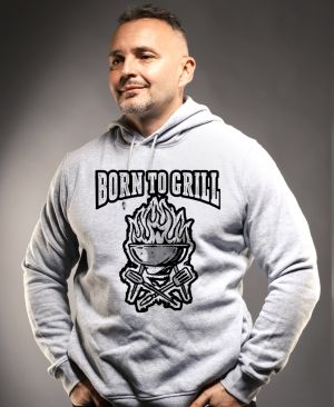 Born to grill, V1, černý tisk