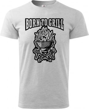 Born to grill, V1, černý tisk