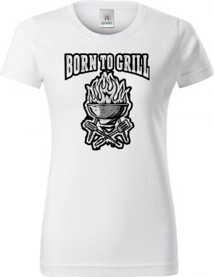 Born to grill, V1, černý tisk