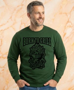 Born to grill, V1, černý tisk