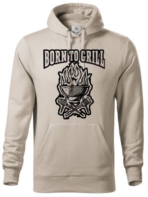 Born to grill, V1, černý tisk