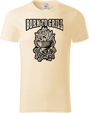 Born to grill, V1, černý tisk