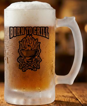 Born to grill, V1, černý tisk