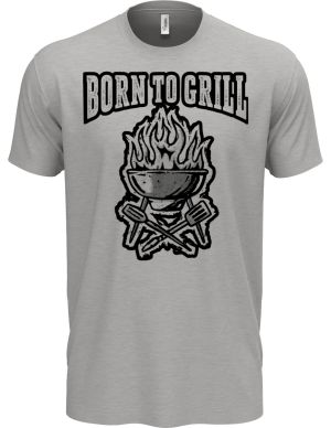 Born to grill, V1, černý tisk