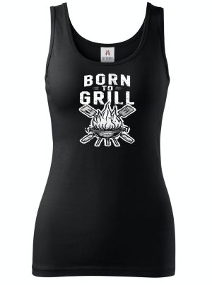 Born to grill, V2, bílý tisk