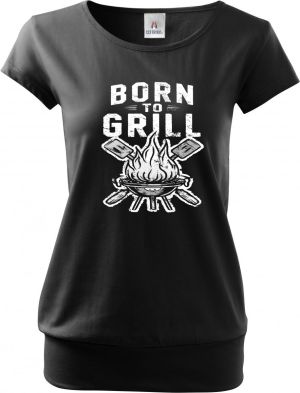 Born to grill, V2, bílý tisk