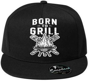 Born to grill, V2, bílý tisk