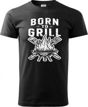 Born to grill, V2, bílý tisk