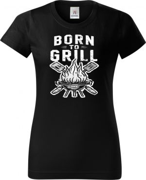Born to grill, V2, bílý tisk