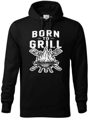 Born to grill, V2, bílý tisk