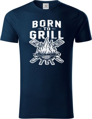 Born to grill, V2, bílý tisk