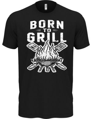 Born to grill, V2, bílý tisk