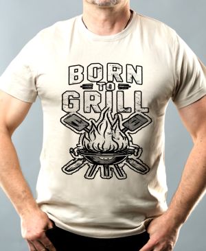 Born to grill, V2, černý tisk