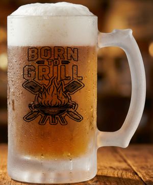 Born to grill, V2, černý tisk