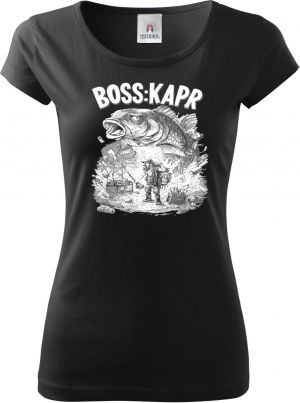 Boss kapr, bílý potisk