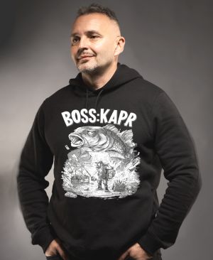 Boss kapr, bílý potisk