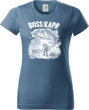 Boss kapr, bílý potisk