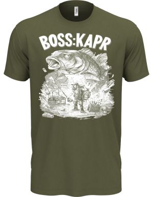 Boss kapr, bílý potisk