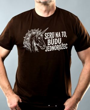 Budu jednorožec, bílý potisk