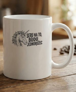 Budu jednorožec, černý potisk