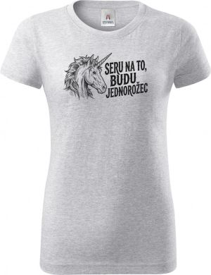 Budu jednorožec, černý potisk