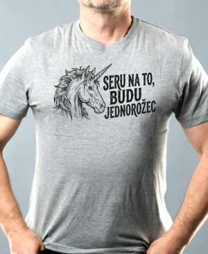 Budu jednorožec, černý potisk