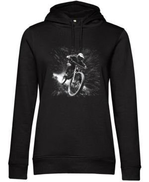 Černobílý sjezd, cyklista