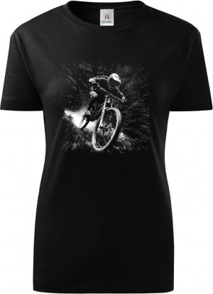 Černobílý sjezd, cyklista