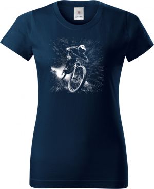 Černobílý sjezd, cyklista