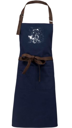 Černobílý sjezd, cyklista