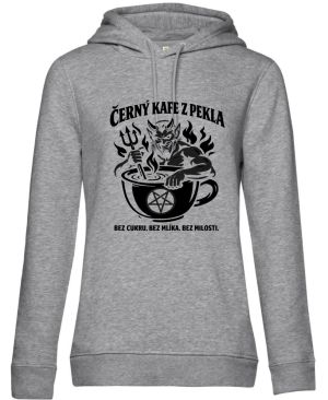 Černý kafe z pekla, černý potisk