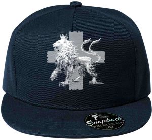 Český glitch lev, bílý tisk