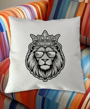 Český lev v brýlích, černý tisk