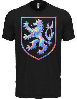 Český lev v duhových barvách