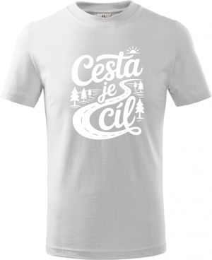Cesta je cíl, bílý tisk
