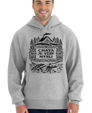 Chata je stav mysli, černý potisk